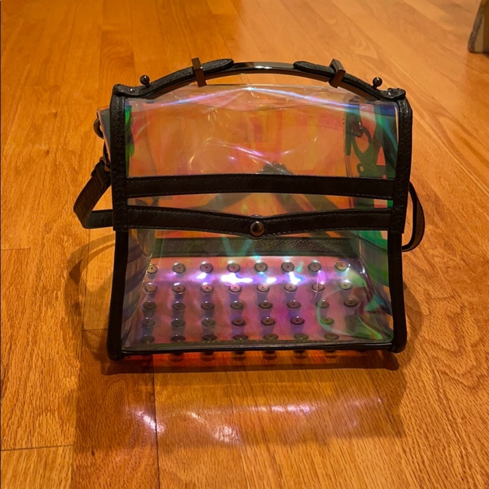 Skinnydip clear iridescent bag